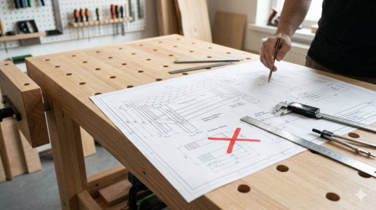 Jak zaprojektować swój pierwszy stół warsztatowy – 5 najczęstszych błędów majsterkowiczów