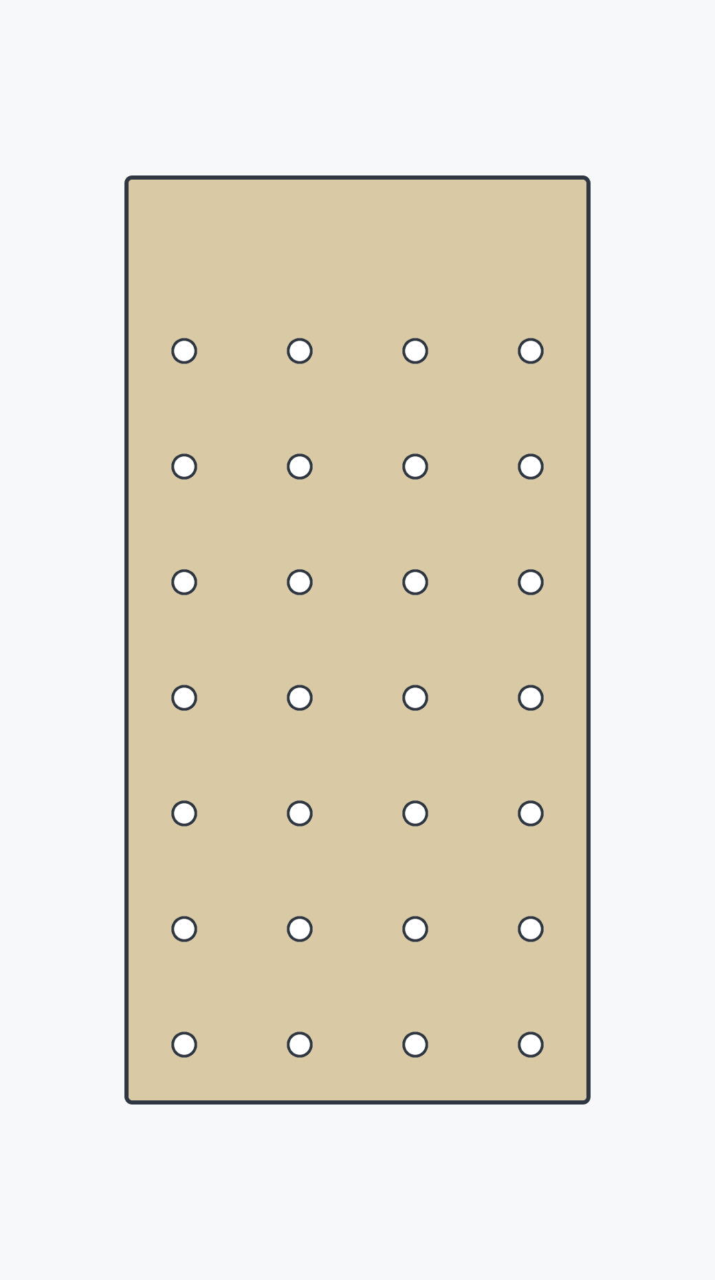 Wizualizacja techniczna TF-Panel 80/40 V5 — blat modułowy MDF z pełnym pasem przy jednej krótszej krawędzi